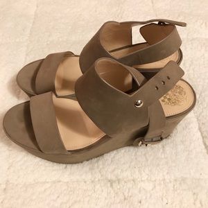 Open Toe Buckle Wedges